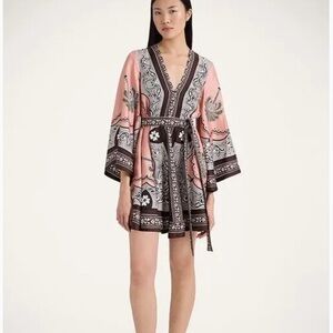 NWT $1,295 LA DOUBLEJ - FULL PRICE ONLINE magnifico mini mirage placée pink MED